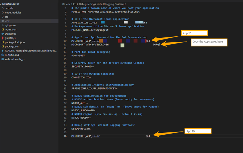 How to create Action based Messaging Extension as Teams App